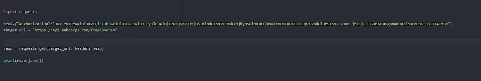 Import response